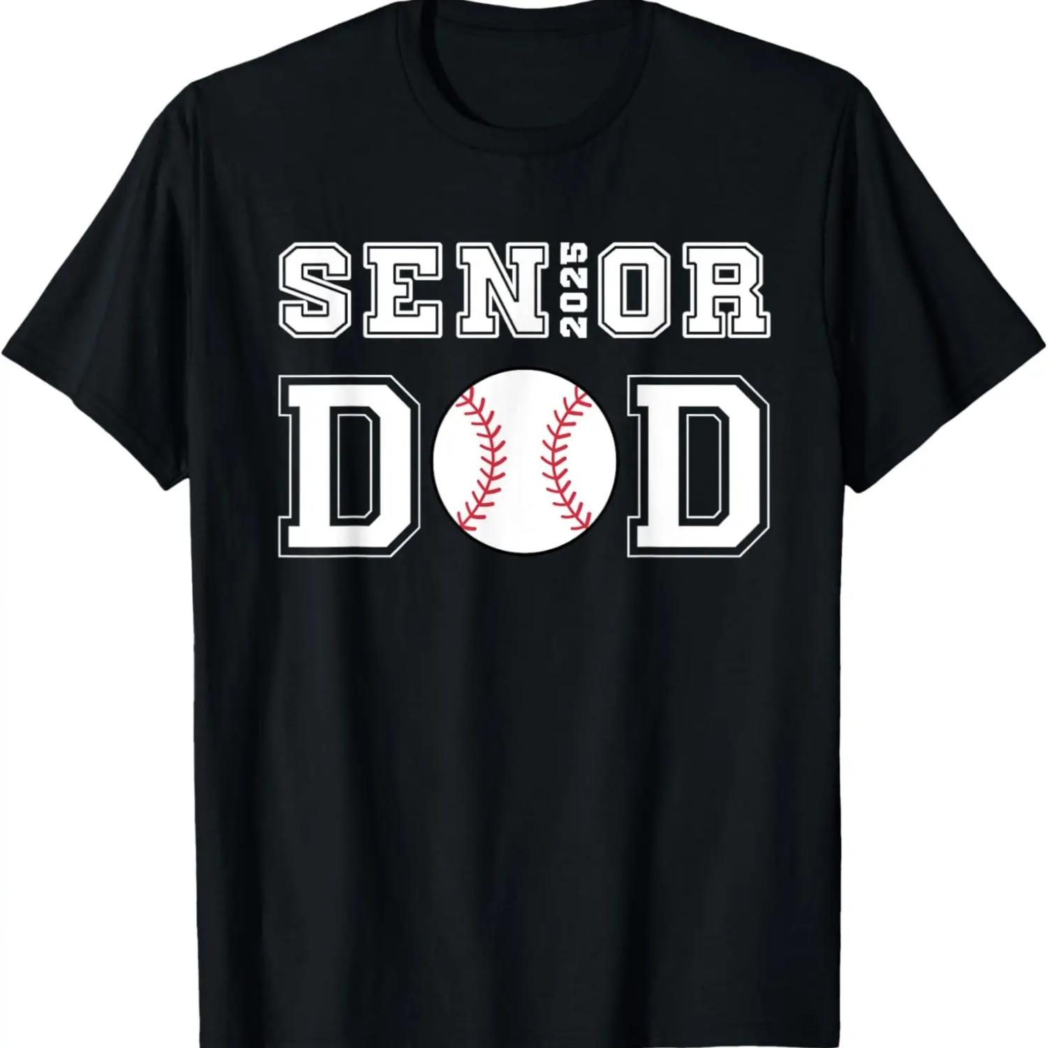 

Class Of 2025 Baseball Dad Senior Graduation Graduate Men T-Shirt XXXXXL чорний
