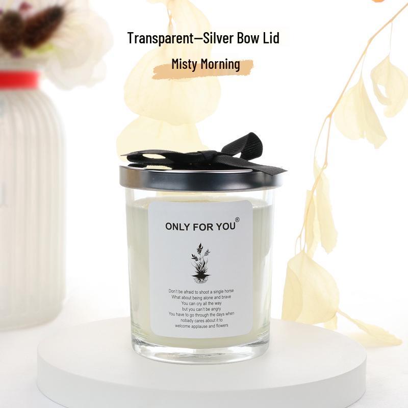 Bow Iron Lid Soy Wax Scented Candle Souvenir