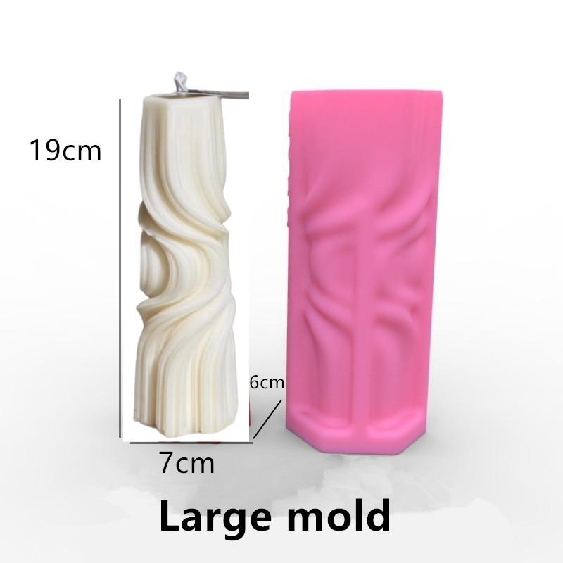 DIY Lace pattern cylindrical candle silicone mold carving pattern flowers and plants cylindrical candle mold candle making mold