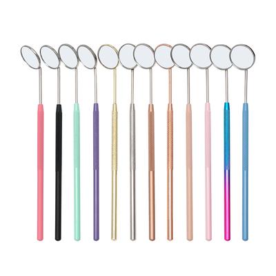 1pc Specchio per ispezione estensione ciglia professionale Pulizia dei denti Controllo orale Fornitura Specchio per trucco Accessori per la cura della pelle di bellezza
