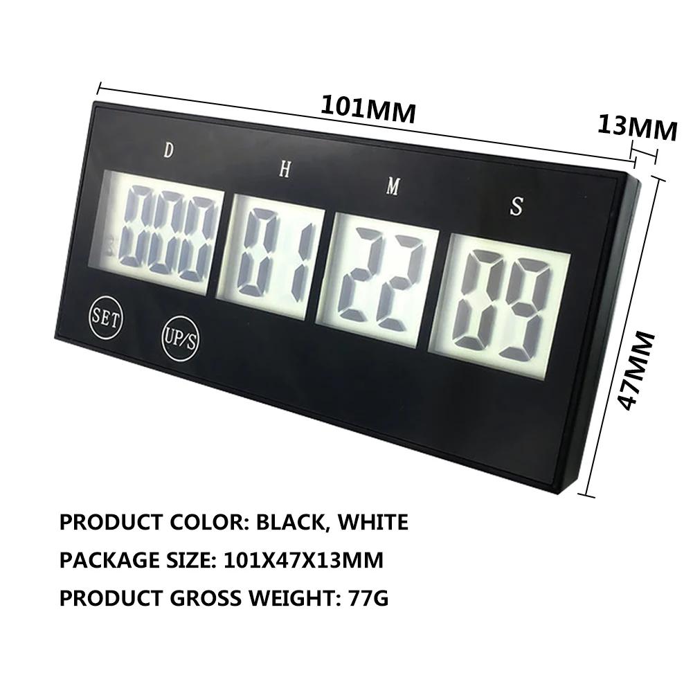 999 Days Digital Countdown Touch Screen Keys Electronic Count Down Timer Multifunctional  Reusable for Wedding Retirement