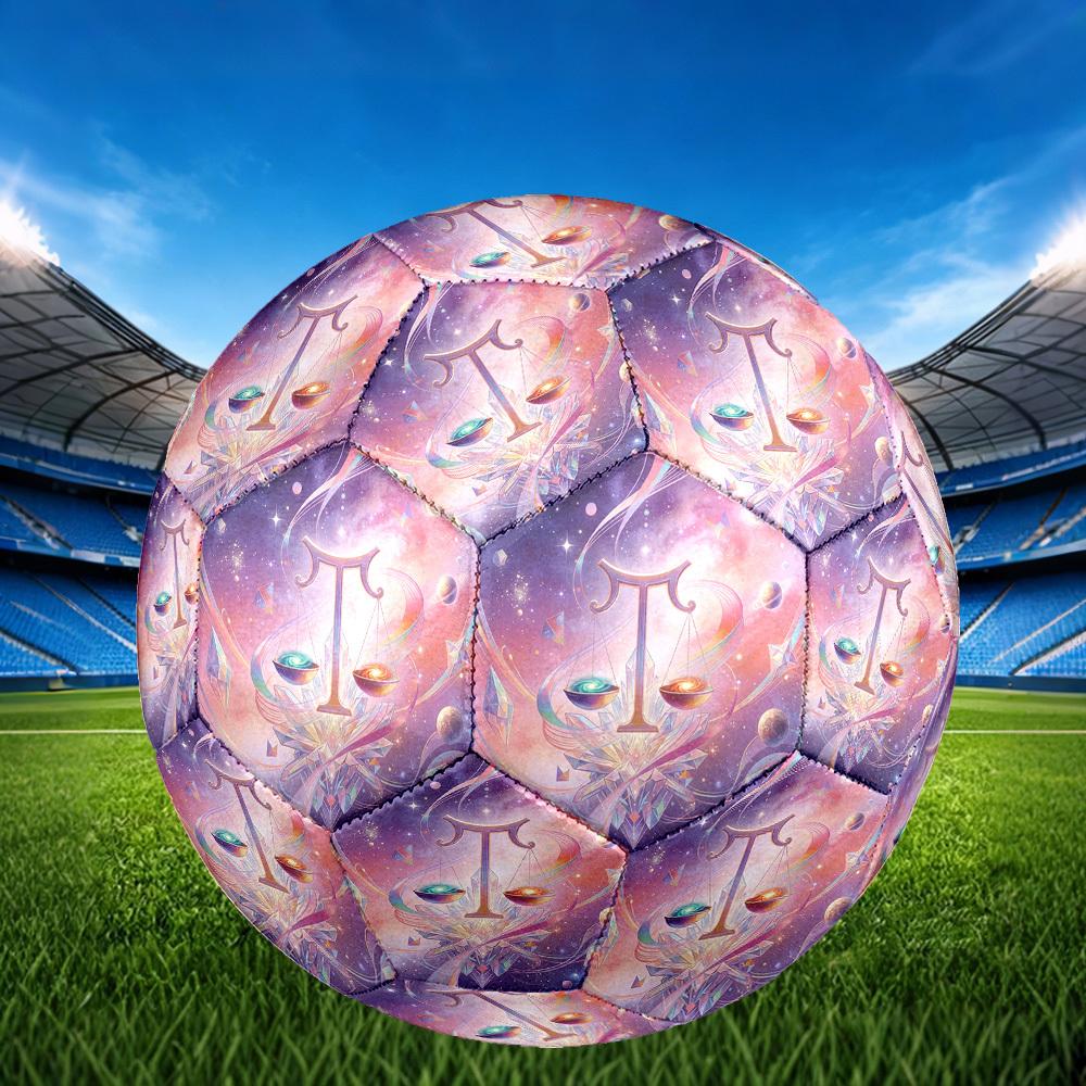 1pc Cosmic Balance Theme Soccer Ball Football, Size 5, Lightweight PVC, Durable Outdoor Training Soccer Ball, Gift m61489
