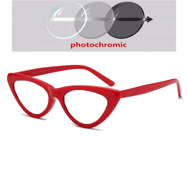 Diopter -0.5 -0.75 To -6.0 Anti-Glare Cat Eye Myopia Sunglasses Women Uv400 Triangle Prescription Spectacles Pc Frame