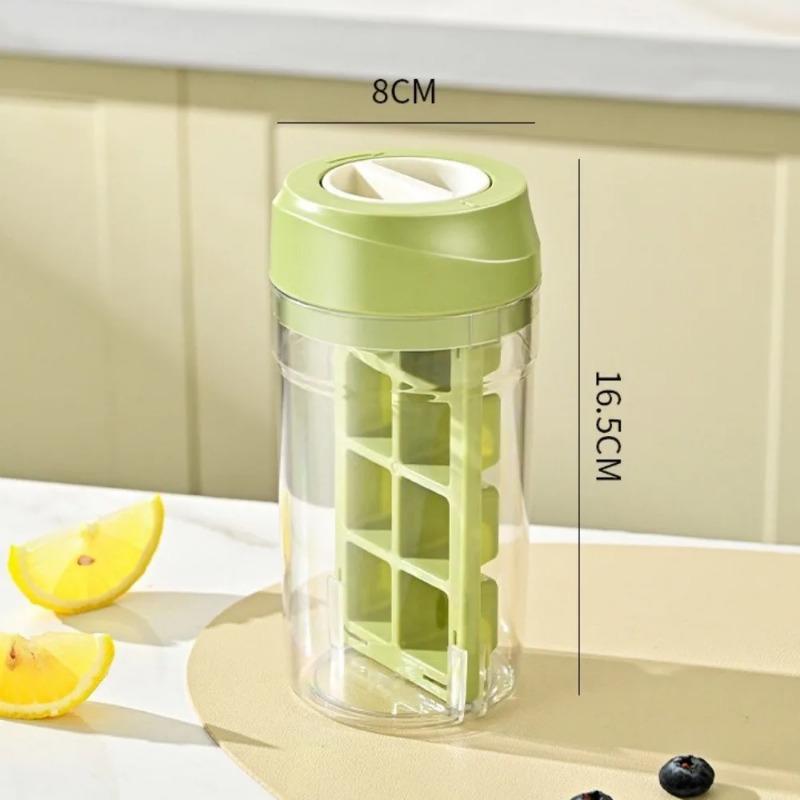 1-8PCS Twist Ice Mold Food-grade 2-in-1 Ice-make Pressing Mould Ice Drink Bottle Silicone Ice Cube Tray Outdoor Beverage Cup