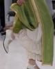 Chiffon Wide-Leg Lace Patchwork Pants - Women's Summer Qipao Style