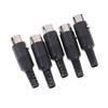 5pcs/lot DIN Male Plug Cable Connector 5 Pin with Plastic Handle Black Color Wholesale