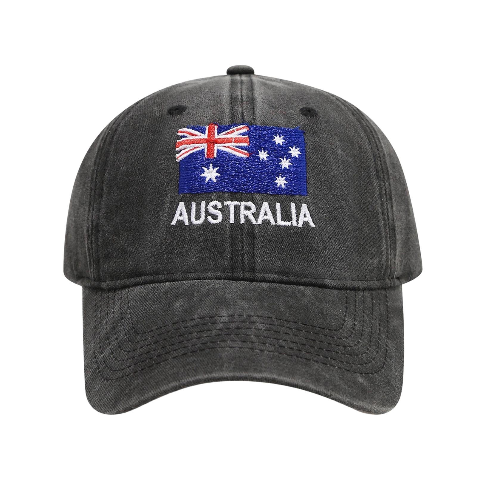 

Fan Baseball Cap Trend - Flag Embroidery - Black Baseball Cap - Men s And Women s Sun Hat One Size