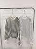 Haute Couture Margiela Women's 2026 Spring Casual Striped T-shirt Base Layer Top