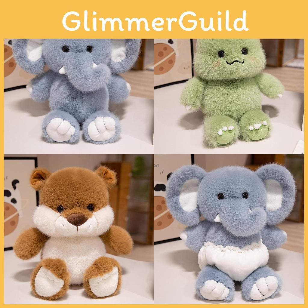 Dinosaurs Elephants Otters Wear A Diaper Plush Toy Stuffed Dolls Gifts Kids