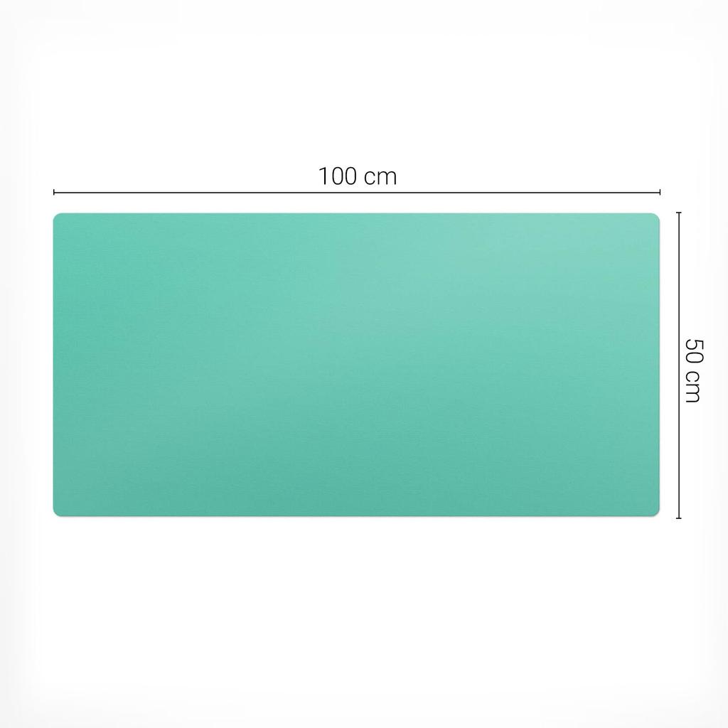 Podkładka Na Biurko Pod Mysz Klawiaturę I Laptopa Kolor Miętowy 100X50 Cm