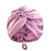 Silk Bonnet For Sleeping Women Satin Hair Bonnet Night Sleep Cap Scarf Wrap For Curly Hair With Tie Band Solid Silk Turban Hat