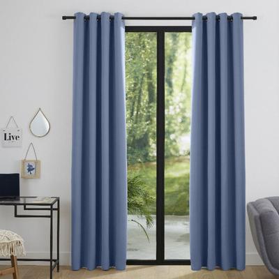 Set of 2 Blackout Curtains 140 X 260 Cm "Night" Cornflower