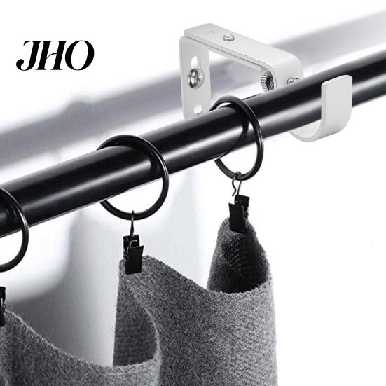 Strong Curtain Rod Support 1/2/3Pcs Adjustable Brackets Easy Installation Window Drapery Install Bracket Hanger Hooks Living Room Bedroom Accessories