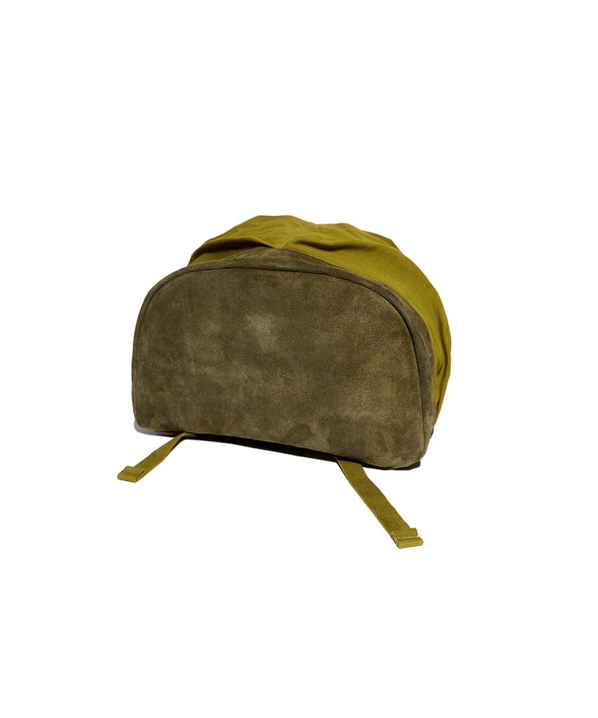 Hello Sunrise Hs Canvas Duffle Backpack_Olive Green & Khaki