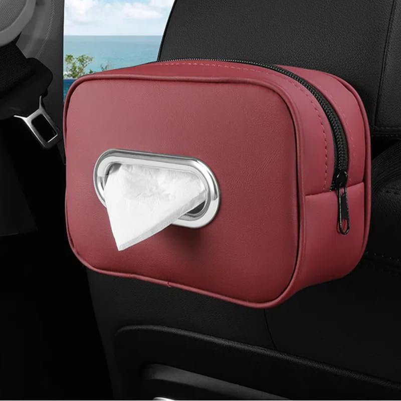 NEW Tissue Interior Decorative Tissue Mounts to PU Leather Suitable for Many Car Easy Car Tissue Holder 2025 StyleCar Case, Case,