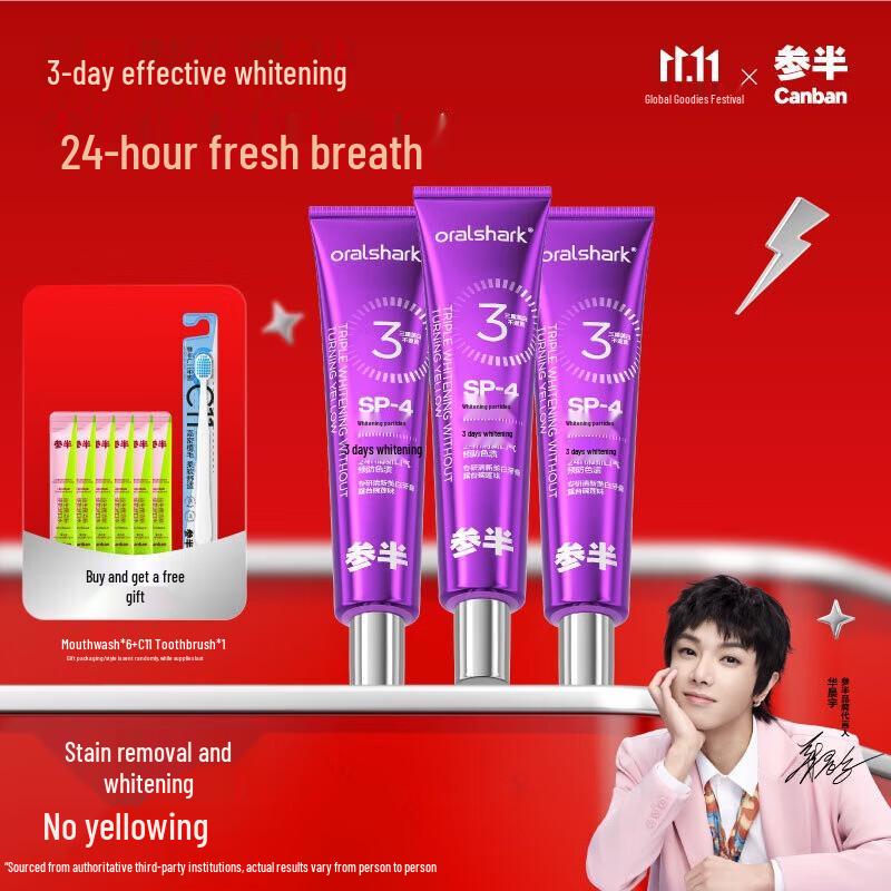 

Sanban Little Purple Tube Whitening & Fresh Breath Toothpaste