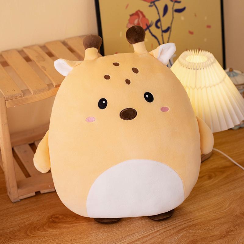 Kawaii Animals Plush Pillow Cuddly Squish Dinosaur Penguin Pig Rabbit Cat Panda Zoo Animal Soft Plush Peluche Kids Gift