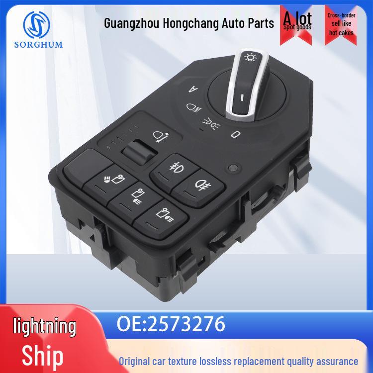Headlight Control Switch for Scania Trucks, SCANIA Auto Parts (Model 2573276) Sorghum