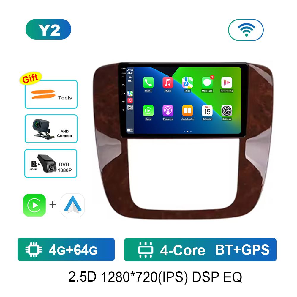 9 '' for GMC Yukon Chevrolet Tahoe Suburban 2008 - 2012 Android OS Car Radio Multimedia Video Player 4G GPS Navi WiFi HD Screen