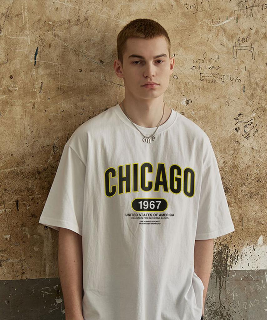 OHP Ohp X Dreamday Chicago Millennium Park Semi-Oversized Short Sleeve Tee