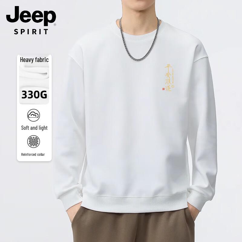 

JEEP SPIRIT Men s Printed Round Neck Sweatshirt 3XL