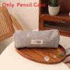 Pastel Corduroy Pen Bag With Slim Design For School And Office Use