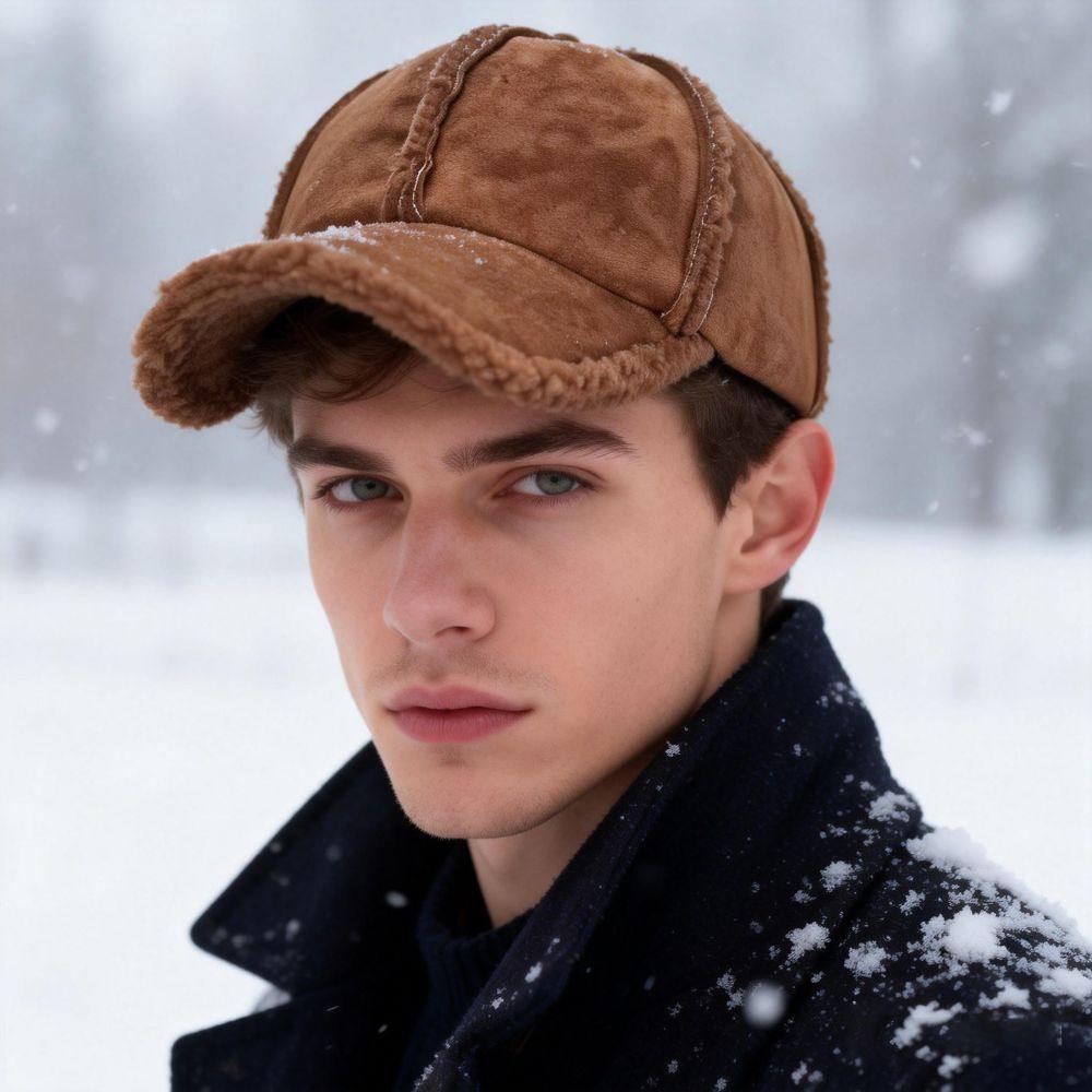 Windproof Lambswool Hats Solid Color Dad Hat Fashion Baseball Cap Winter Autumn