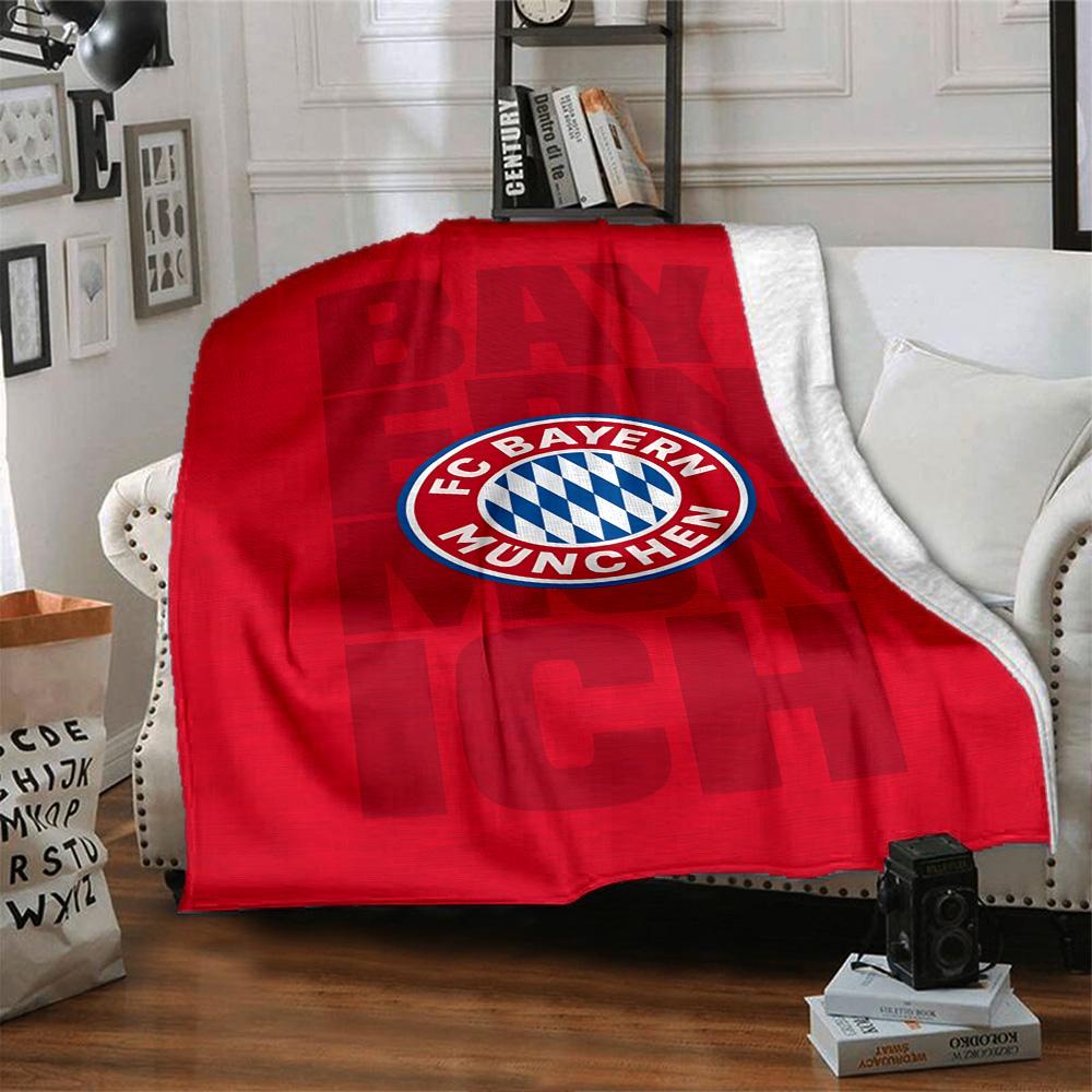 Fc Bayern München Blanket Soft & Cozy Perfect for Bed Picnics Seaside for All Seasons Modern Ideal Gift For Birthday Valentine'S Day
