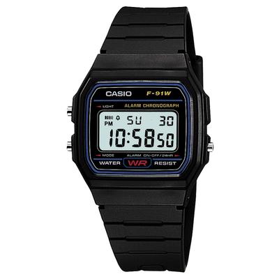 Orologio da Uomo Standard Nero F-91W-1JF - Classico Digitale