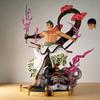 One Piece Wano Country Series Burning Wind Flowing Wind Demon Swordsman Zoro Statue Boxed Figure 35cm