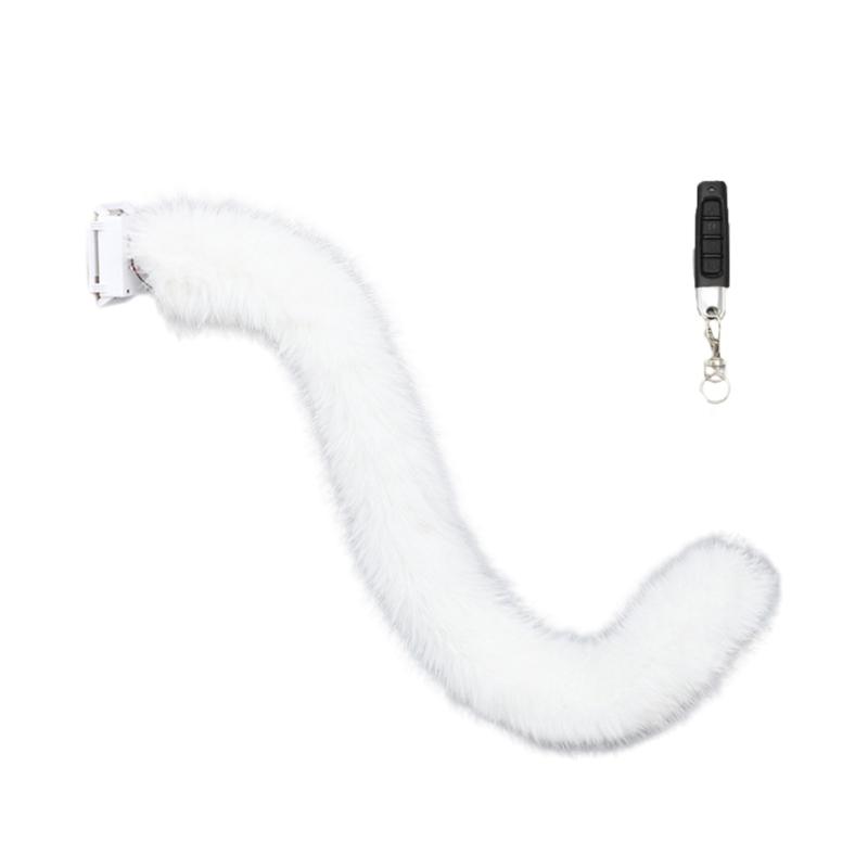 Lovely Plush Tail Cats Tail for Halloween Carnival Birthday Party Remote Control Wagging Tail Anime Cosplay Accessories