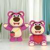 50cm Cute Giant Huge Strawberry Bear Blocks Assembly Toy Pet Block Kids Gifts Model Ornaments Home Decoration Toys Kid Friendly Entertaining Fun Play