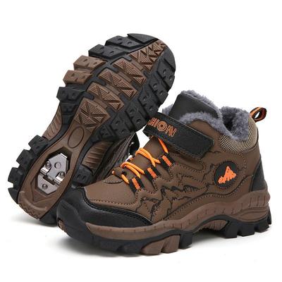 Plus Size Children's High-Top Sports, Hiking, Travel Shoes & Snow Boots for Fall/Winter, with Steel Claws