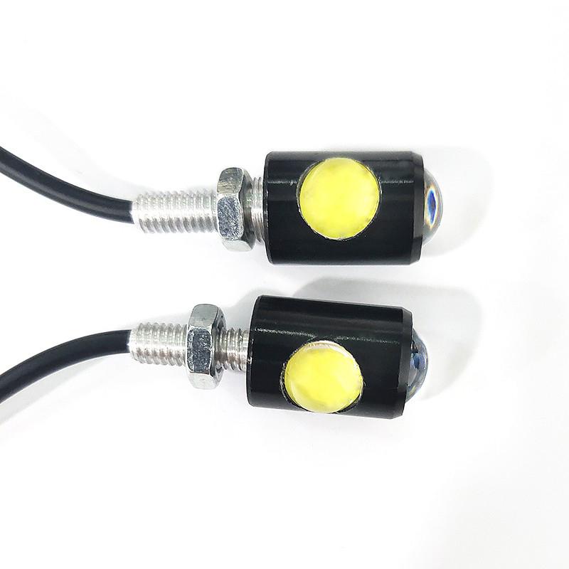 Creative Motorcycle Signal Lamp License Plate Light Led Bulb Eye Shape Turn Indicator Super Bright Easy Installation