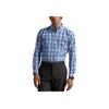 Polo Logo Embroidered Plaid Button-Down Long Sleeve Shirt Men Shirts Blue 71095177-401