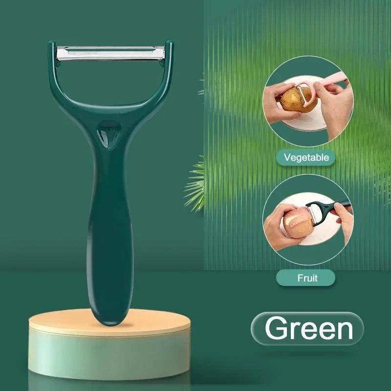 Kitchen Long Style Fruit Peeler, Stainless Steel Peeler For Peeling Apples, Potatoes, And Loofah