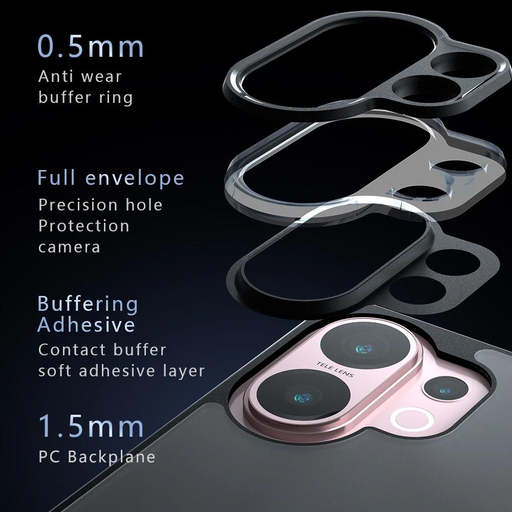 Matte Acryl PC+TPU Hülle für VIVO X200 FE X200FE Luxus Stoßfest Schützen Transparent Hart Bumper Cover für VIVO S30 Pro Mini