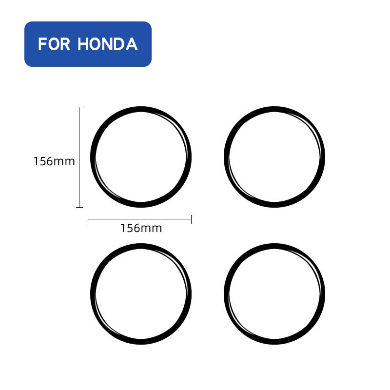 For Honda CRV 2007-2011 Arrival Door Speaker Ring Trim Cover Vent Outlet Fram Carbon Fiber Sticker Interior  Decoration