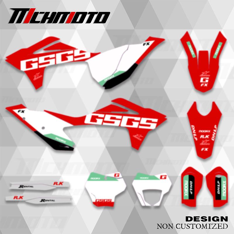 MCHMFG For For GASGAS GAS GAS MC EX EC 125 250 300 350 450 Motorcycle Graphics Backgrounds Decals Sticker Kits