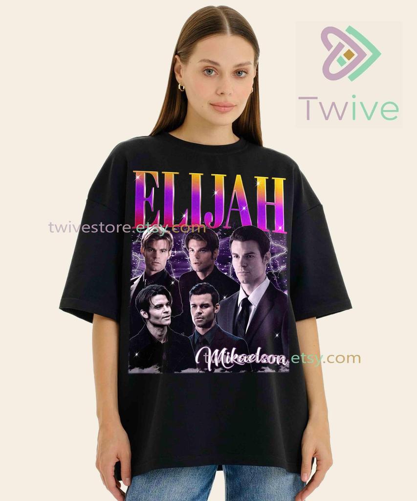 Vintage tričko Elijah Mikaelson - Unisex mikina z bavlněné směsi