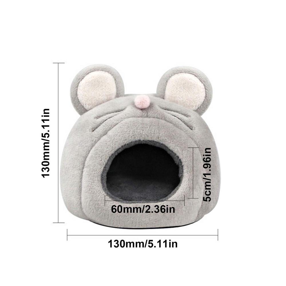 

Мягкий домик для морской свинки с милой формой мышки, мини-домик для домашних животных, моющаяся кровать для маленьких домашних животных, ежика, шиншиллы, кролика, морской свинки