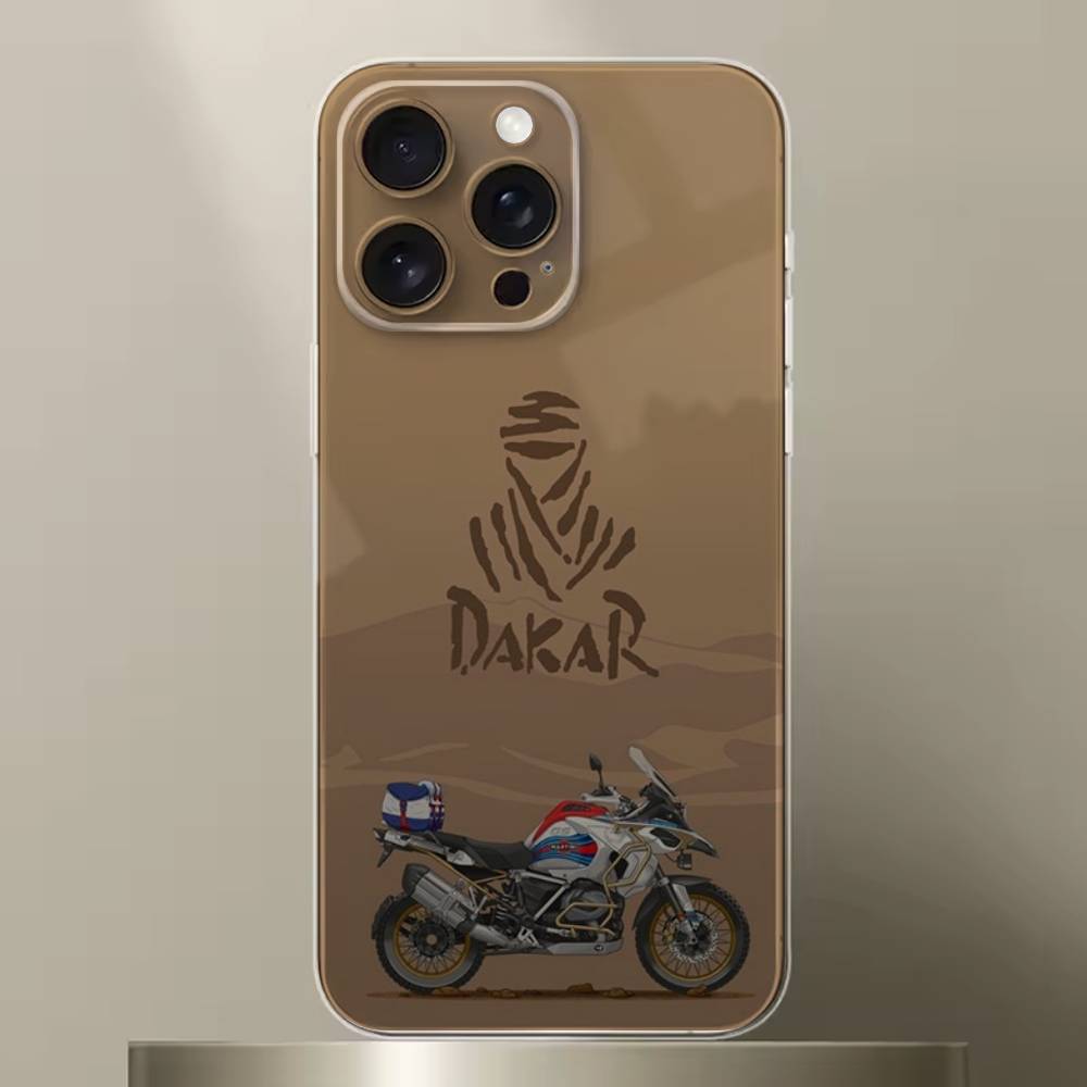 Rally D-Dakar Logo Handyhülle Für iPhone 6,16,15,14,13,12,11,17 Pro,Max,Plus,X,XS,XR,SE,Mini Transparent Weiche Hülle