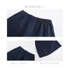 [RAKUYUME] Men's Pajamas, 100% Linen, Short Sleeve, Half Pants Set, Hemp, Room Wear, Large Size, Sweat Absorbent, Quick Drying, Thin, Cute, Top and