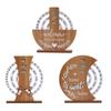 1PC Wooden Creative Calendar Perpetual Calendar Home Decoration Office Desktop Ornament Manual Rotating Desk Calendar