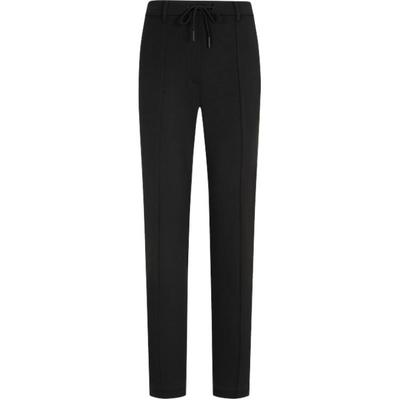 Drawstring Solid Color Comfortable Minimalist Casual Pants Women Bottoms Black ZW01866-BEH