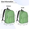 Green Puffle Fashion Backpack with Pocket Student Hiking Travel -Intro Daypack for Men Women Laptop Shoulder Bag