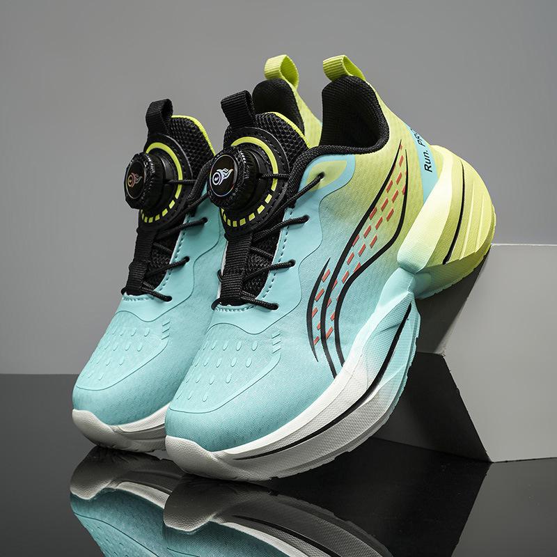 Children's Running Shoes 2025 Spring and Autumn New Leather Surface Boys Soft Sole Lightweight School Versatile Sports Shoes