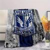 Kks Lech Poznan Print Flannel Blanket, High Quality Comfortable for All Seasons, Home Decor, Warmth and Comfort, Perfect for Christmas Gifts60