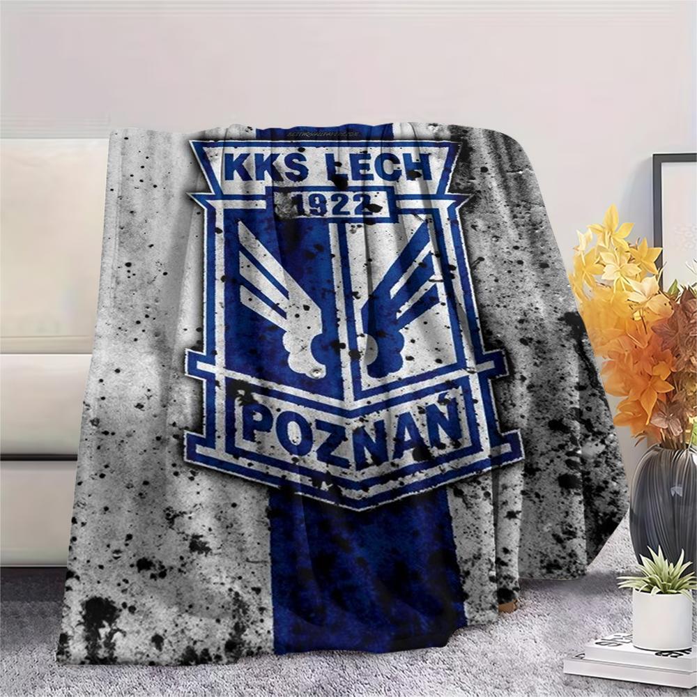 Kks Lech Poznan Print Flannel Blanket, High Quality Comfortable for All Seasons, Home Decor, Warmth and Comfort, Perfect for Christmas Gifts60