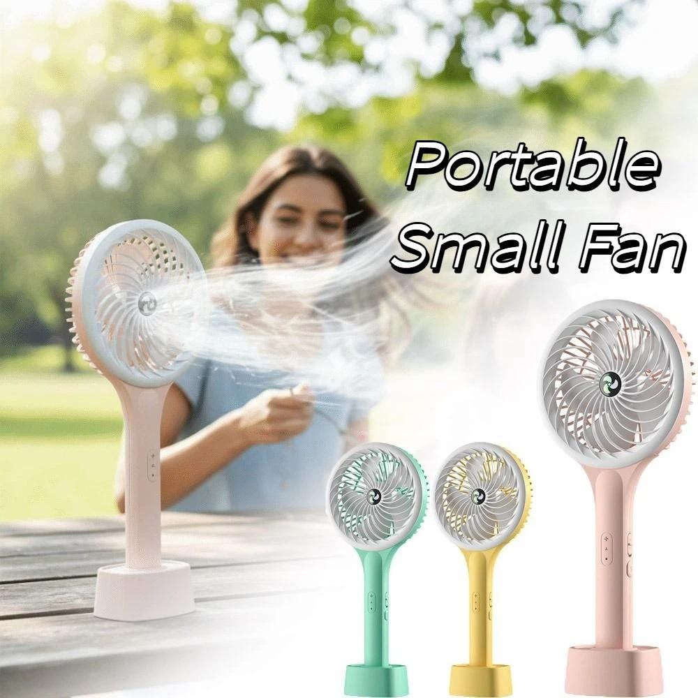 Low Noise Portable Electric Fan USB Rechargeable Mini Fan Personal Cooling Fan Desktop Use